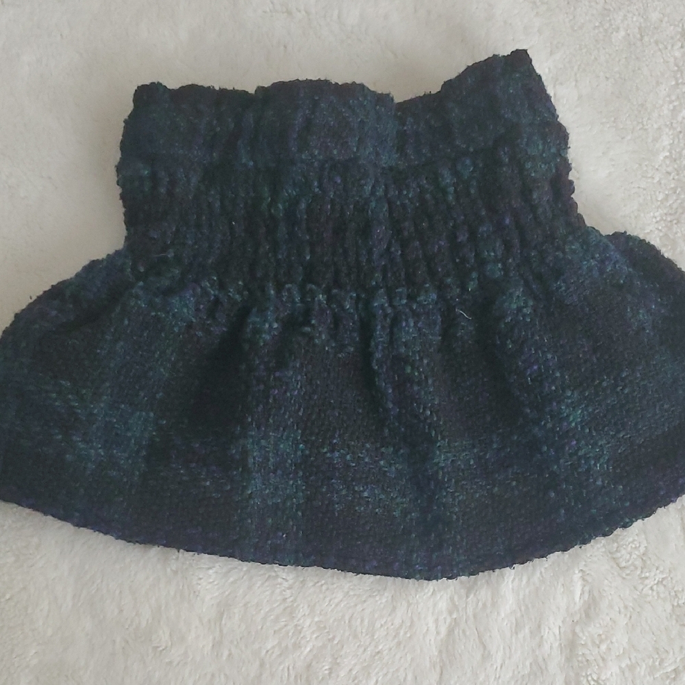 Elegant Black and Green Women's Skirt
